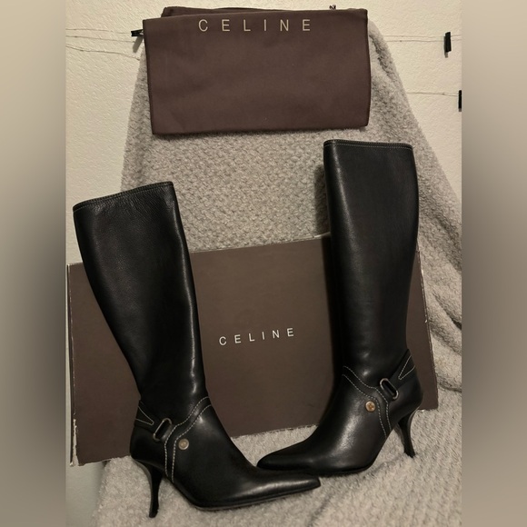 Celine knee high boots 5.5 - Picture 1 of 7